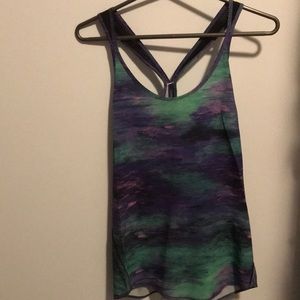 Purple and green Lululemon Tank